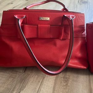 Large red Kate Space bag
